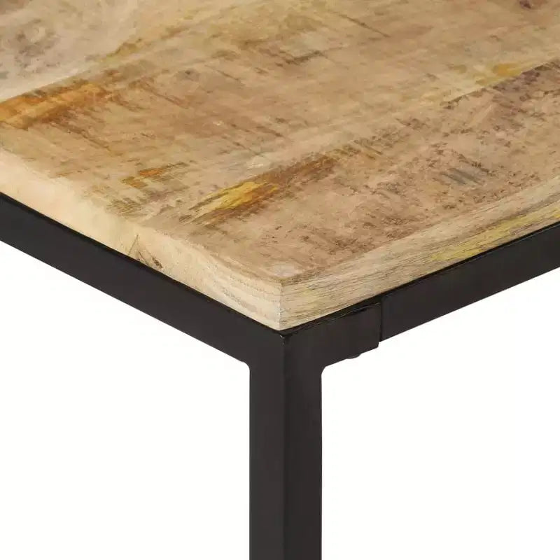 Tables basses lot de 2 en manguier naturel, noir