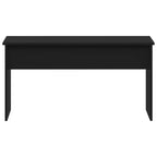 Table basse Bois d'ingénierie noir Moyen Accoudoirs réglables