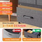 Commode à tiroirs en tissu BestMassage 5/8/9 avec plateau en bois, organiseur de rangement polyvalent avec cadre en acier