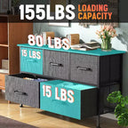 Commode à tiroirs en tissu BestMassage 5/8/9 avec plateau en bois, organiseur de rangement polyvalent avec cadre en acier