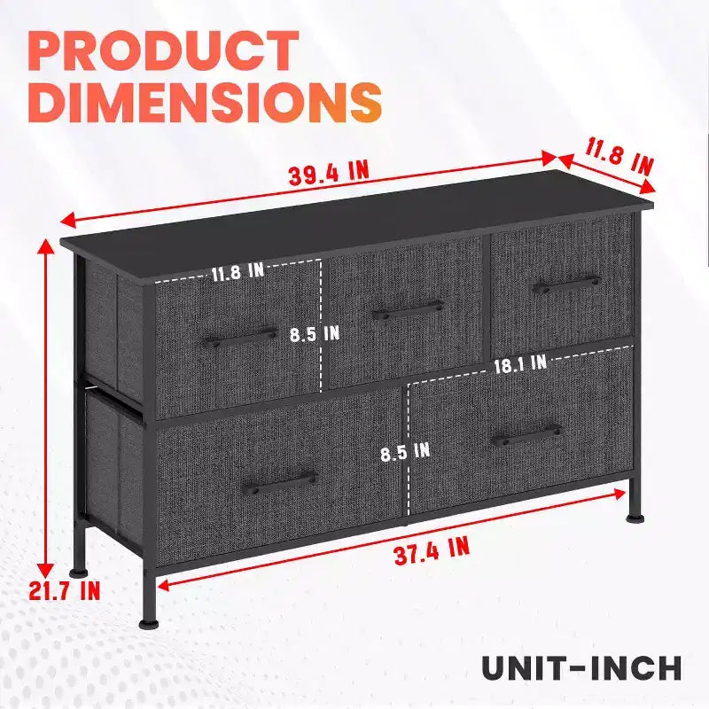 Commode à tiroirs en tissu BestMassage 5/8/9 avec plateau en bois, organiseur de rangement polyvalent avec cadre en acier