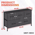 Commode à tiroirs en tissu BestMassage 5/8/9 avec plateau en bois, organiseur de rangement polyvalent avec cadre en acier