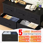 Commode à tiroirs en tissu BestMassage 5/8/9 avec plateau en bois, organiseur de rangement polyvalent avec cadre en acier