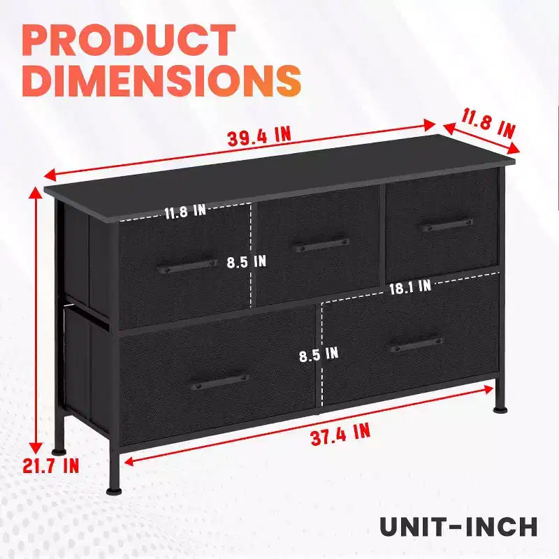 Commode à tiroirs en tissu BestMassage 5/8/9 avec plateau en bois, organiseur de rangement polyvalent avec cadre en acier