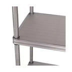 Seville Classics HOME Étagère à 4 niveaux en acier avec doublures d'étagère, 91,4 cm L x 35,6 cm P x 143,5 cm H