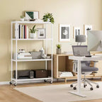 Seville Classics HOME Étagère à 4 niveaux en acier avec doublures d'étagère, 91,4 cm L x 35,6 cm P x 143,5 cm H