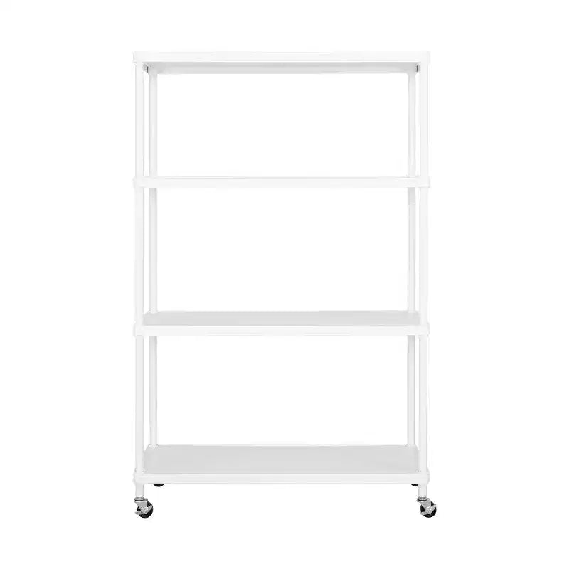 Seville Classics HOME Étagère à 4 niveaux en acier avec doublures d'étagère, 91,4 cm L x 35,6 cm P x 143,5 cm H