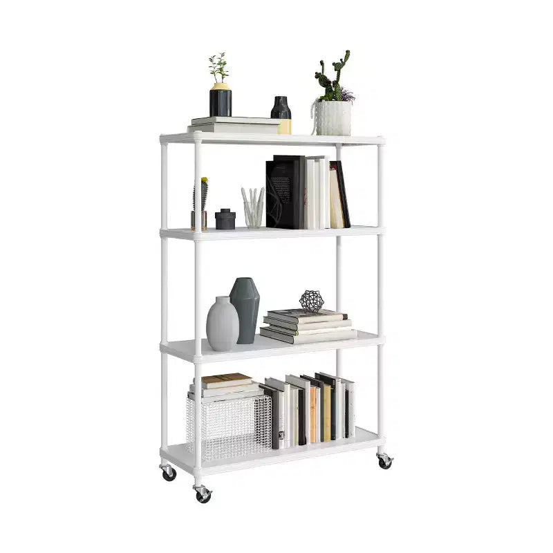 Seville Classics HOME Étagère à 4 niveaux en acier avec doublures d'étagère, 91,4 cm L x 35,6 cm P x 143,5 cm H