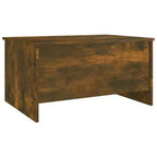 Table basse chêne fumé, bois d'ingénierie 80 x 55,5 x 41,5 cm