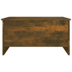 Table basse chêne fumé, bois d'ingénierie 80 x 55,5 x 41,5 cm
