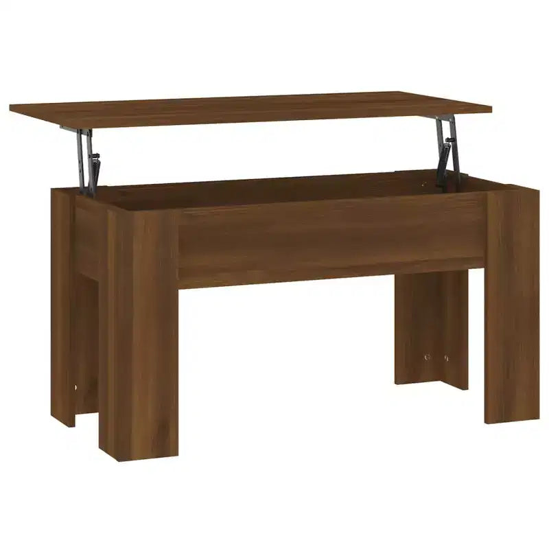 Table basse Chêne marron Bois d'ingénierie 101 x 49 x 52 cm