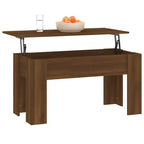Table basse Chêne marron Bois d'ingénierie 101 x 49 x 52 cm