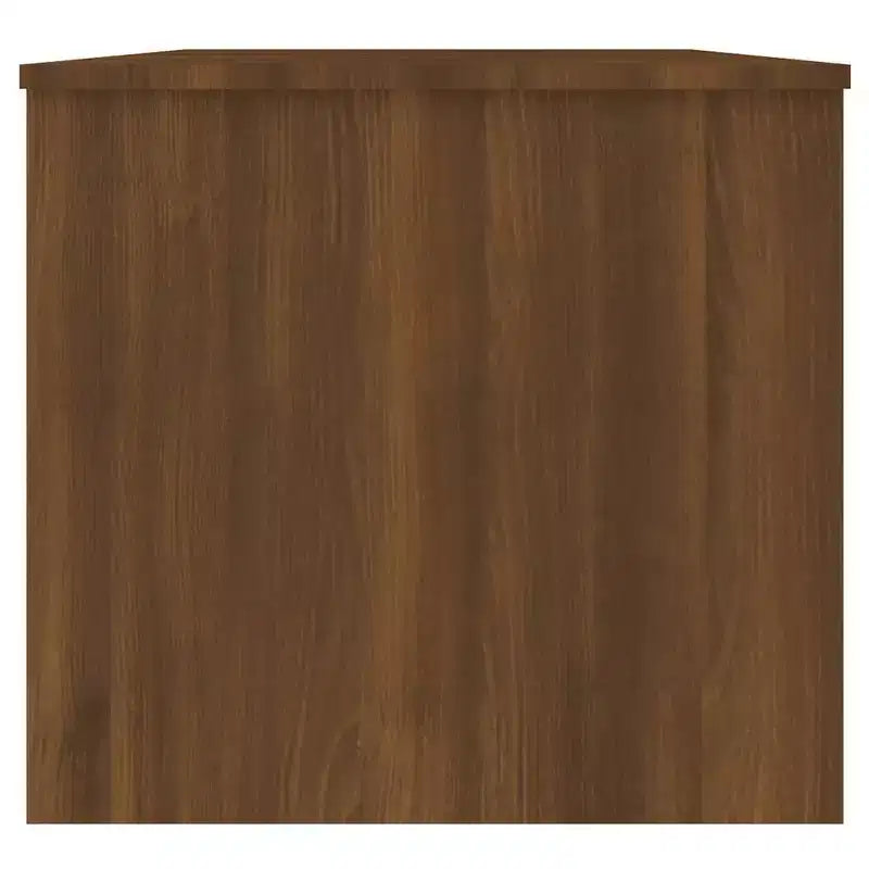 Table basse en bois d'ingénierie chêne brun, compartiments cachés, moyenne