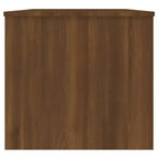 Table basse en bois d'ingénierie chêne brun, compartiments cachés, moyenne