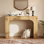 Console longue avec tiroir, table de canapé rectangulaire en bois derrière le canapé, tables de couloir d'entrée de ferme pour l'entrée, salon