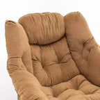 Fauteuil de salon inclinable moderne Okak avec pouf repose-pieds, fauteuil de loisirs confortable pour salons, zones de détente
