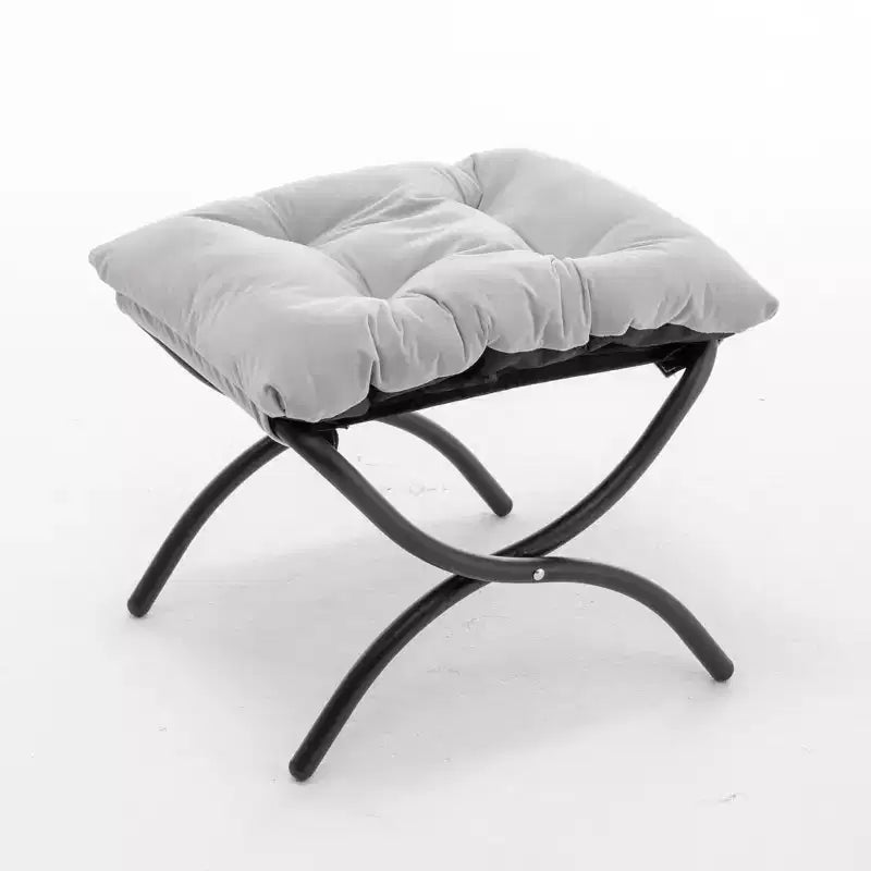 Fauteuil de salon inclinable moderne Okak avec pouf repose-pieds, fauteuil de loisirs confortable pour salons, zones de détente