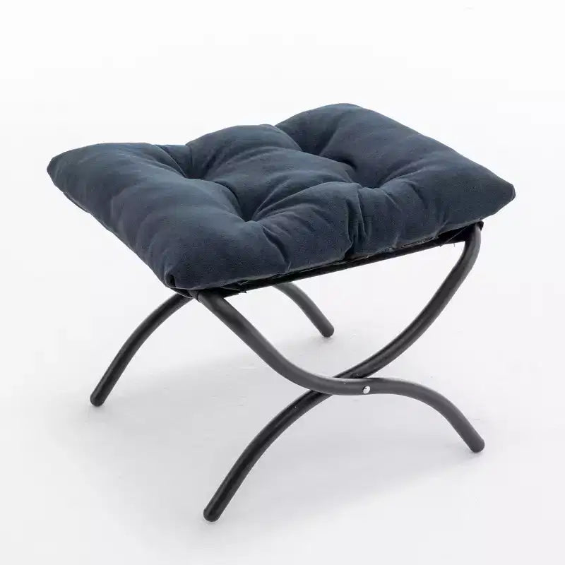 Fauteuil de salon inclinable moderne Okak avec pouf repose-pieds, fauteuil de loisirs confortable pour salons, zones de détente