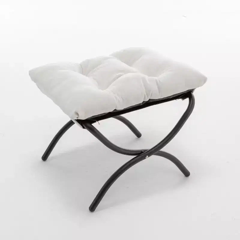 Fauteuil de salon inclinable moderne Okak avec pouf repose-pieds, fauteuil de loisirs confortable pour salons, zones de détente