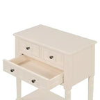 Table console étroite rétro Okak 23,7 po, table d'entrée avec trois tiroirs de rangement et étagère inférieure, table de couloir pour salon, entrée