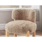 Fauteuils ronds simples et mignons Okak avec dossier incurvé, fauteuil d'appoint de lecture et de loisirs de style contemporain pour chambre à coucher, salon