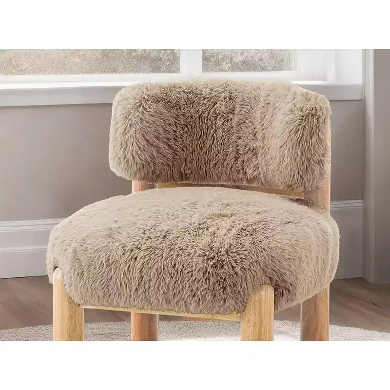 Fauteuils ronds simples et mignons Okak avec dossier incurvé, fauteuil d'appoint de lecture et de loisirs de style contemporain pour chambre à coucher, salon