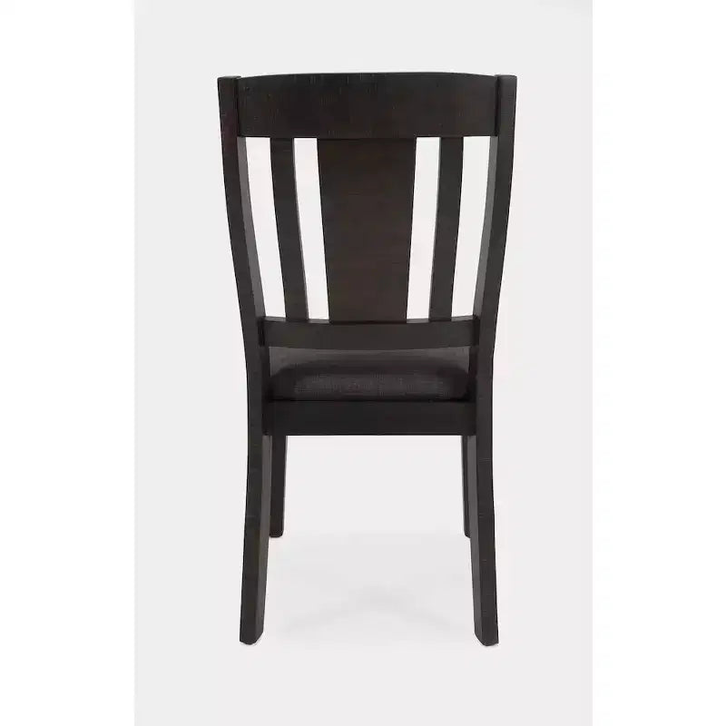 Jofran, Chaises de salle à manger American Rustics en bois tapissé à dossier ajouré avec garniture cloutée (lot de 2)