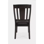 Jofran, Chaises de salle à manger American Rustics en bois tapissé à dossier ajouré avec garniture cloutée (lot de 2)