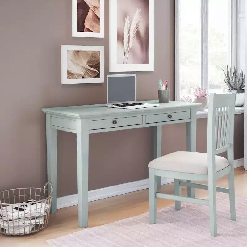 Jofran, chaise de bureau rembourrée à dossier à lattes Craftsman