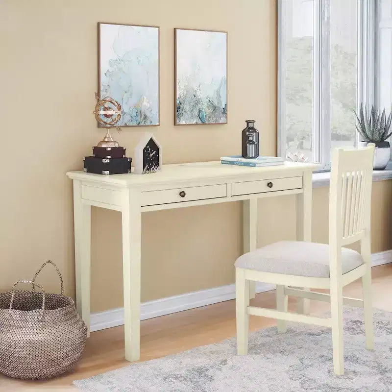 Jofran, chaise de bureau rembourrée à dossier à lattes Craftsman
