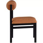Meridian Furniture, Chaise de salle à manger tapissée en cuir végétalien Roundhill, Lot de 2