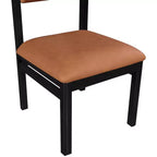 Meridian Furniture, Chaise de salle à manger tapissée en cuir végétalien Roundhill, Lot de 2