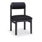 Meridian Furniture, Chaise de salle à manger tapissée en cuir végétalien Roundhill, Lot de 2
