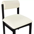 Meridian Furniture, Chaise de salle à manger tapissée en cuir végétalien Roundhill, Lot de 2