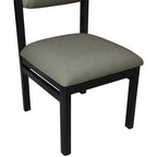 Meridian Furniture, Chaise de salle à manger tapissée en cuir végétalien Roundhill, Lot de 2