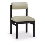 Meridian Furniture, Chaise de salle à manger tapissée en cuir végétalien Roundhill, Lot de 2