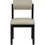 Meridian Furniture, Chaise de salle à manger tapissée en cuir végétalien Roundhill, Lot de 2