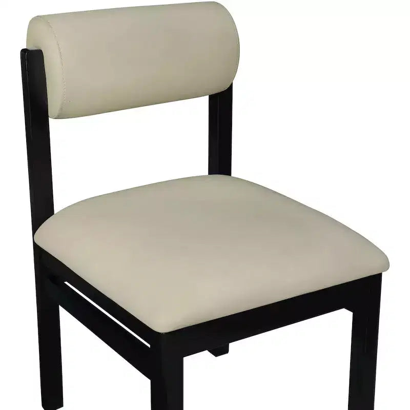 Meridian Furniture, Chaise de salle à manger tapissée en cuir végétalien Roundhill, Lot de 2