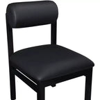 Meridian Furniture, Chaise de salle à manger tapissée en cuir végétalien Roundhill, Lot de 2
