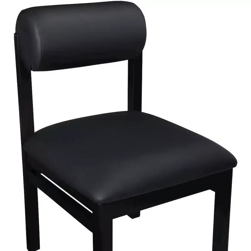 Meridian Furniture, Chaise de salle à manger tapissée en cuir végétalien Roundhill, Lot de 2