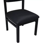 Meridian Furniture, Chaise de salle à manger tapissée en cuir végétalien Roundhill, Lot de 2
