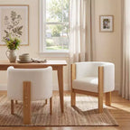 Christopher Knight Home Chaises de salle à manger modernes Zoe en bouclette avec dossier baquet (lot de 2)