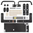 VEVOR Murphy Bed Kit, Twin Size, Vertical Deluxe DIY Wall Bed Mechanical Hardware Kit, Pneumatic Lever Heavy Duty Bed Frame Support, Folding Bed,Black