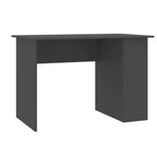 Bureau gris en bois manufacturé moyen bureau rectangulaire moderne