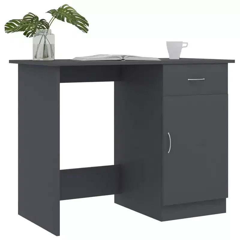 Bureau gris 39,4x19,7x29,9 bois d'ingénierie