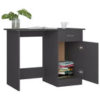Bureau gris 39,4x19,7x29,9 bois d'ingénierie