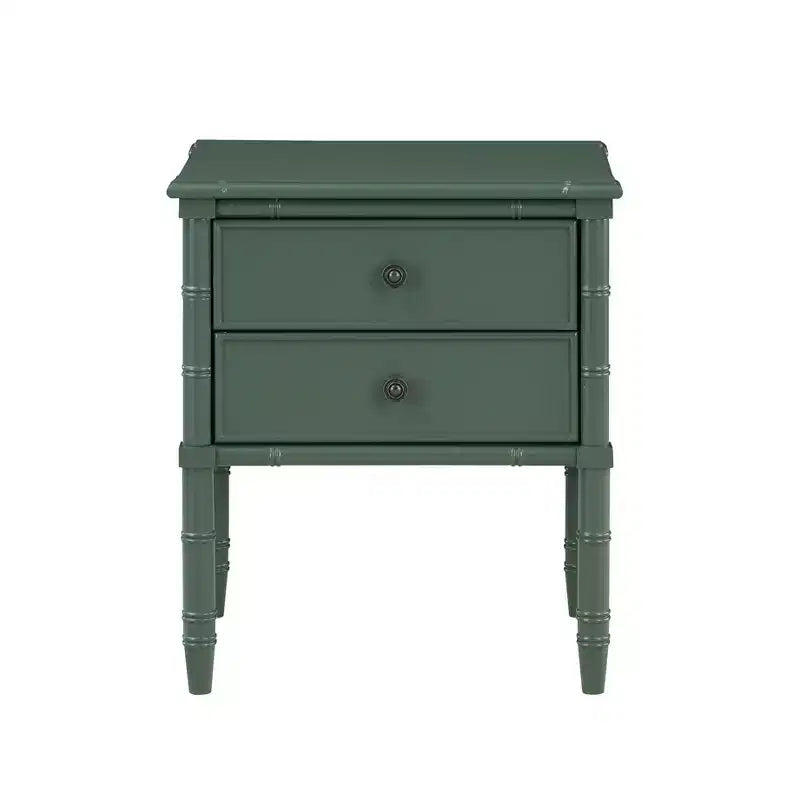 Table de Chevet GDFStudio Emmett Moderne du Milieu du Siècle 22 avec 2 Tiroirs