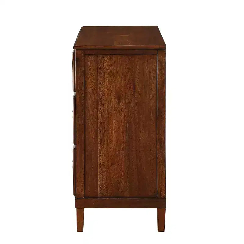 Commode 3 tiroirs en bois d'acacia rustique GDFStudio Callen 42