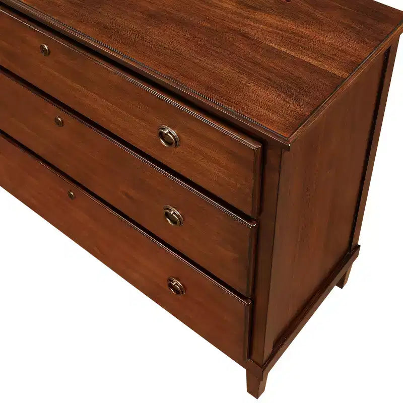 Commode 3 tiroirs en bois d'acacia rustique GDFStudio Callen 42