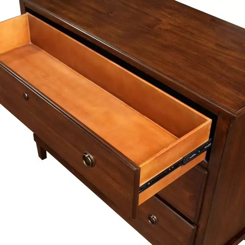 Commode 3 tiroirs en bois d'acacia rustique GDFStudio Callen 42